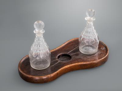 18th Century Oak Bottle Coaster