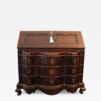 18th Century Oakwood Baroque Bureau