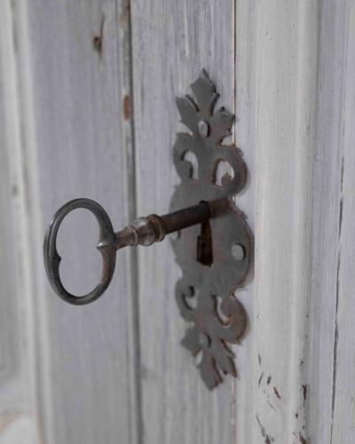 18th Century Painted Double Sided Communication Door