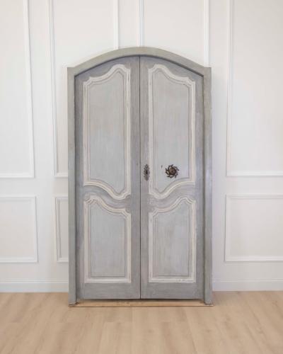 18th Century Painted Double Sided Communication Door