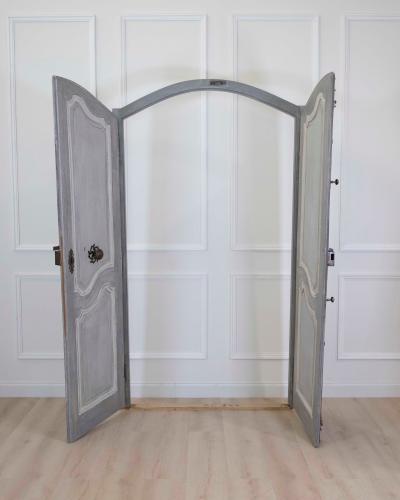 18th Century Painted Double Sided Communication Door