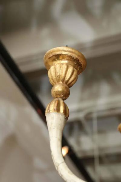 18th Century Painted and Gilt Venetian Chandelier