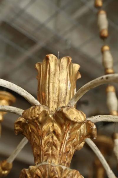 18th Century Painted and Gilt Venetian Chandelier