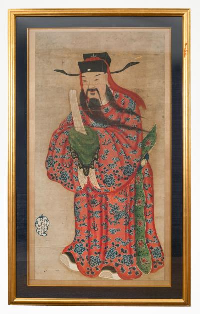 18th Century Painting of a Chinese Lohan