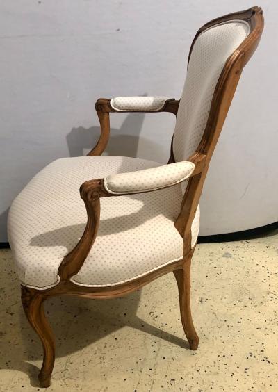 18th Century Pair of Beechwood Fauteuils or Armchairs with Provenance
