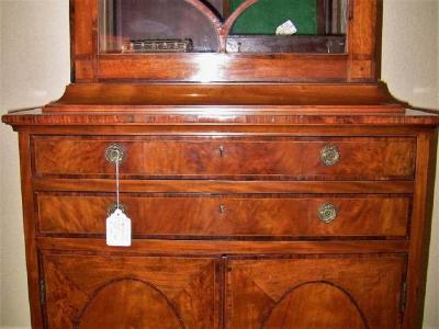 18th Century Sheraton Satinwood Display Cabinet Neat Proportions