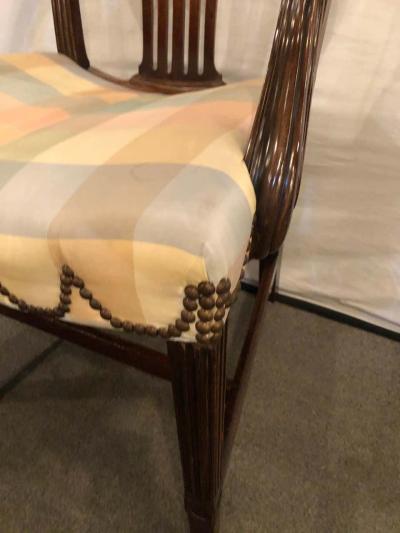 18th Century Sheridan Armchair with Slanted Seat