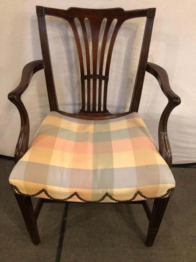 18th Century Sheridan Armchair with Slanted Seat