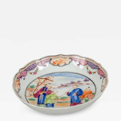 18th Century Small Chinese Famille Rose Dish