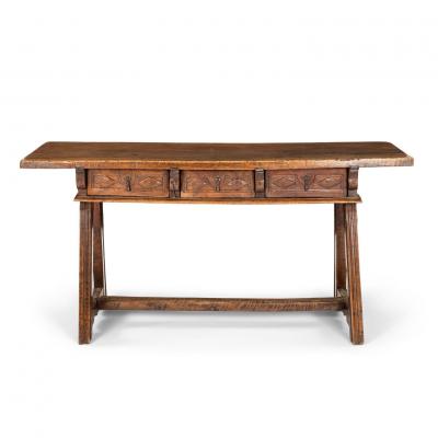 18th Century Spanish Walnut Writing Table