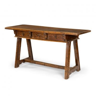 18th Century Spanish Walnut Writing Table