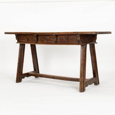 18th Century Spanish Walnut Writing Table