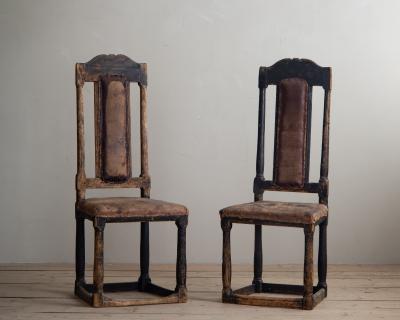 18th Century Swedish Baroque Chairs