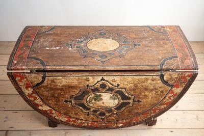 18th Century Swedish Baroque Drop Leaf Table