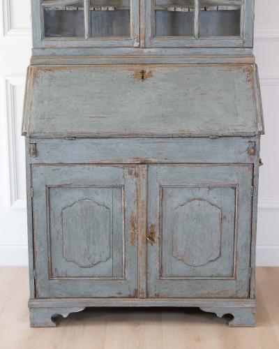 18th Century Swedish Cabinet with Original Glass