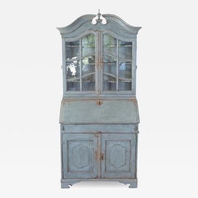 18th Century Swedish Cabinet with Original Glass