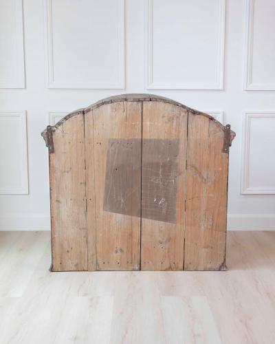 18th Century Swedish Gustavian Hanging Cupboard Glass Wood Painted