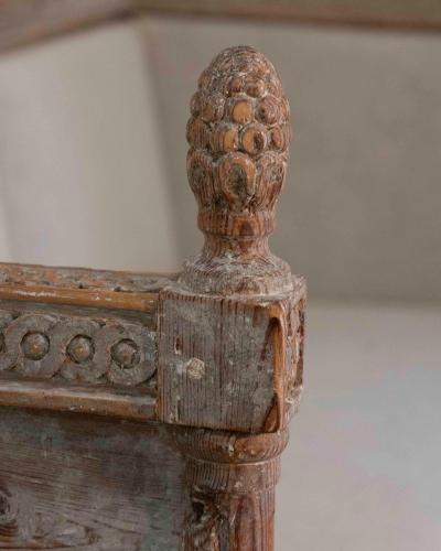 18th Century Swedish Gustavian Sofa with Original Scraped Paint Circa 1780