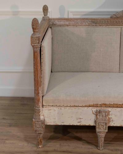 18th Century Swedish Gustavian Sofa with Original Scraped Paint Circa 1780