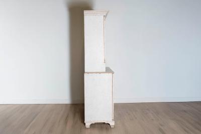 18th Century Swedish Gustavian Two part Cabinet Circa 1790