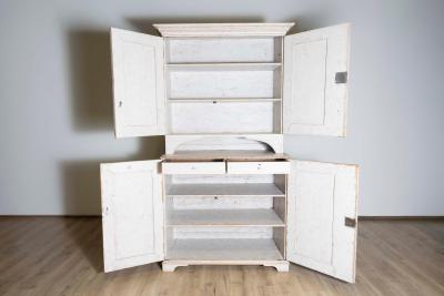 18th Century Swedish Gustavian Two part Cabinet Circa 1790