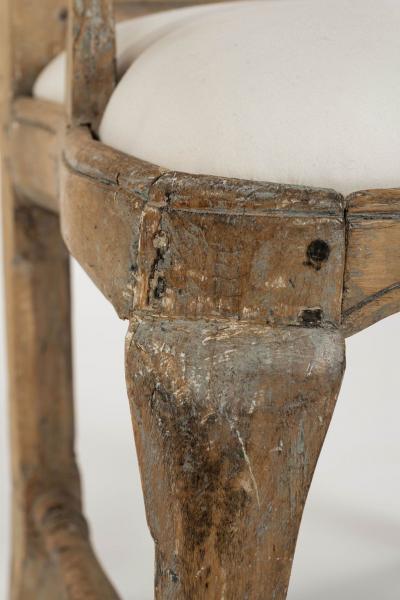 18th Century Swedish Painted Rococo Armchair