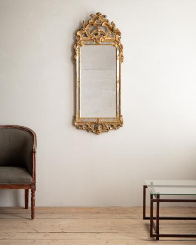18th Century Swedish Rococo Mirror