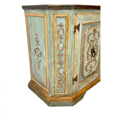 18th Century Tuscan Baroque Painted Credenza