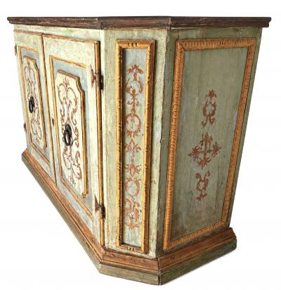 18th Century Tuscan Baroque Painted Credenza