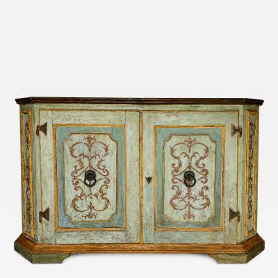18th Century Tuscan Baroque Painted Credenza