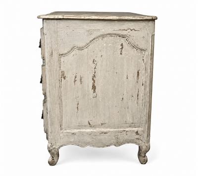 18th Century Vallee du Rhone Louis XV Painted Arbalette Commode