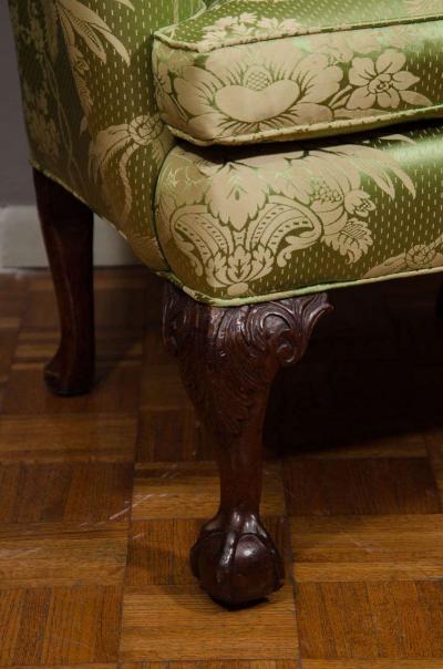 18th Century Walnut Wing Chair