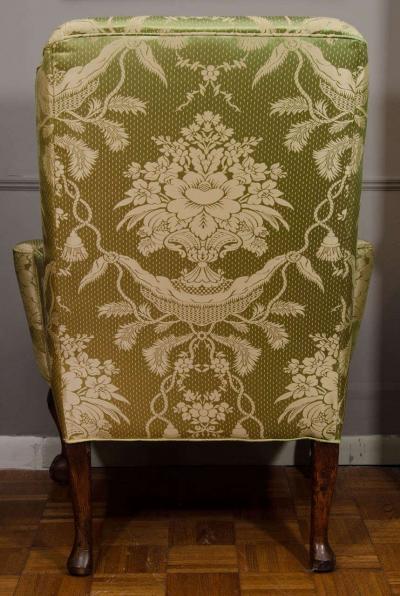 18th Century Walnut Wing Chair