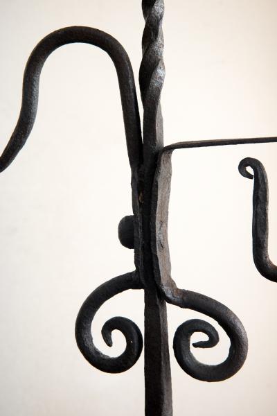 18th Century Wrought Iron Candle Holder