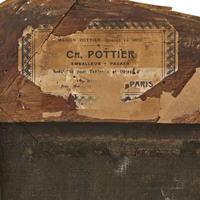 18th Century cuir bouili leather portrait of Louis XIV