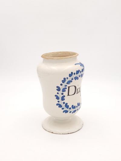 18th Century or Earlier Apothecary Jar in Fa ence
