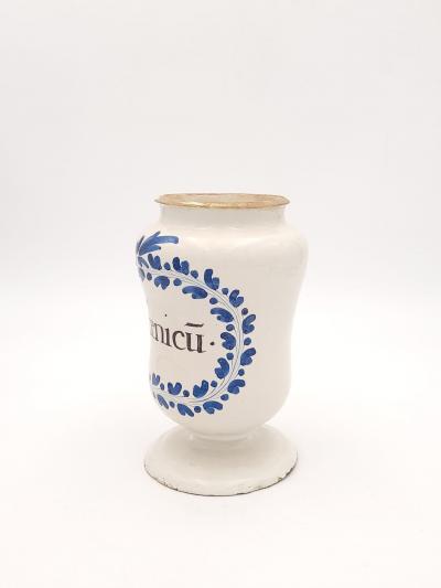 18th Century or Earlier Apothecary Jar in Fa ence