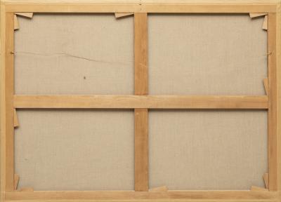 18th FRENCH SCHOOL LANDSCAPE WITH A FORTIFIED SETTLEMENT AND ANIMALS GRAZING