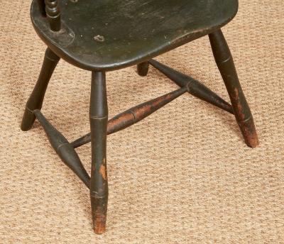 18th c American Sack Back Windsor Armchair