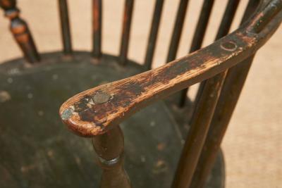 18th c American Sack Back Windsor Armchair