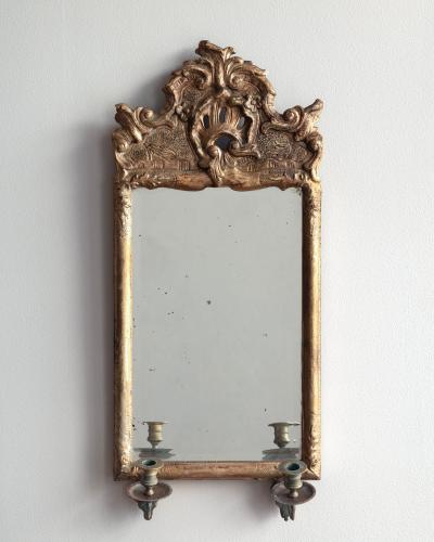18th c Baroque Mirror Scone