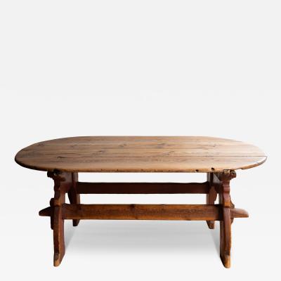 18th c Baroque Trestle Table