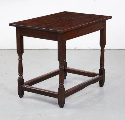 18th c Burr Oak Table