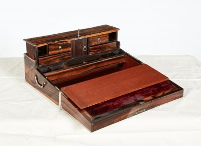 18th c Coromandel Travel Writing Slope