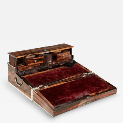 18th c Coromandel Travel Writing Slope