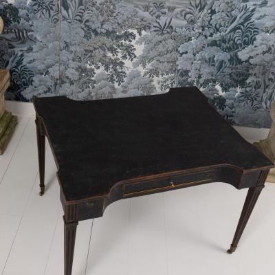 18th c Dutch Louis XVI Period Writing Desk with Original Brass Casters