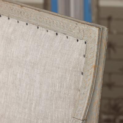 18th c German Louis XVI Period Beech Wood Armchair in Original Paint