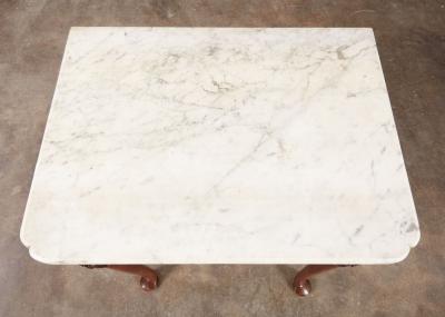 18th c Irish Marble Top Side Table