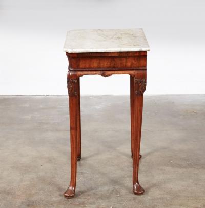 18th c Irish Marble Top Side Table