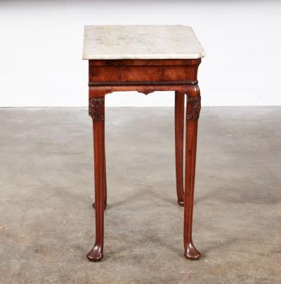 18th c Irish Marble Top Side Table